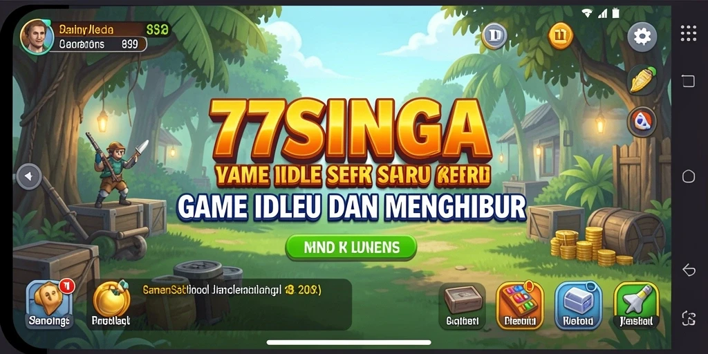 Tampilan gameplay <strong>77SINGA</strong> yang menarik dan penuh warna.