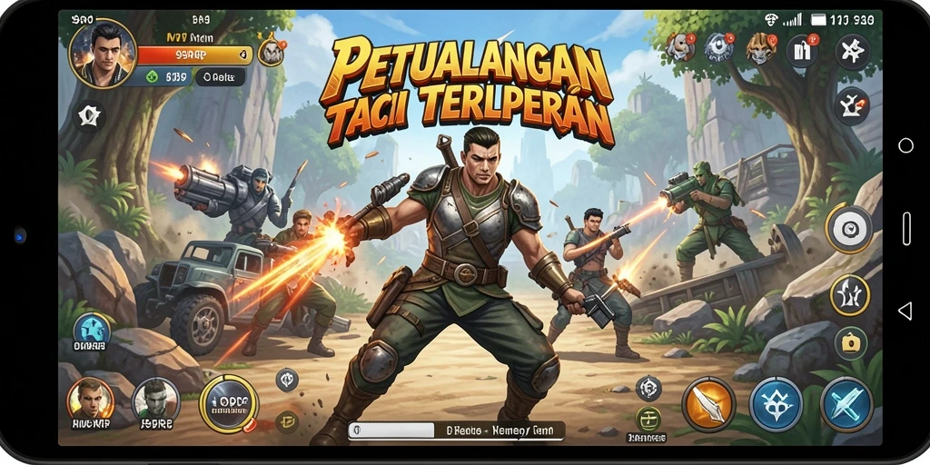 Screenshot gameplay <strong>99RP</strong> menampilkan pertarungan dramatis antara karakter dalam dunia fantasi.