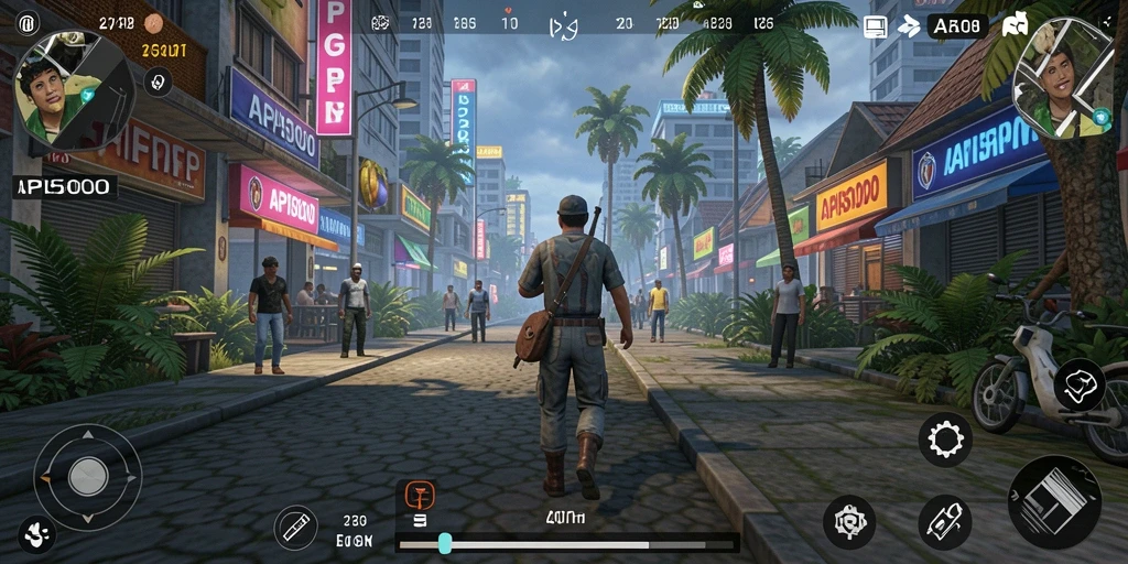 Tangkapan layar dari API5000 menunjukkan gameplay Simulation yang mendalam.
