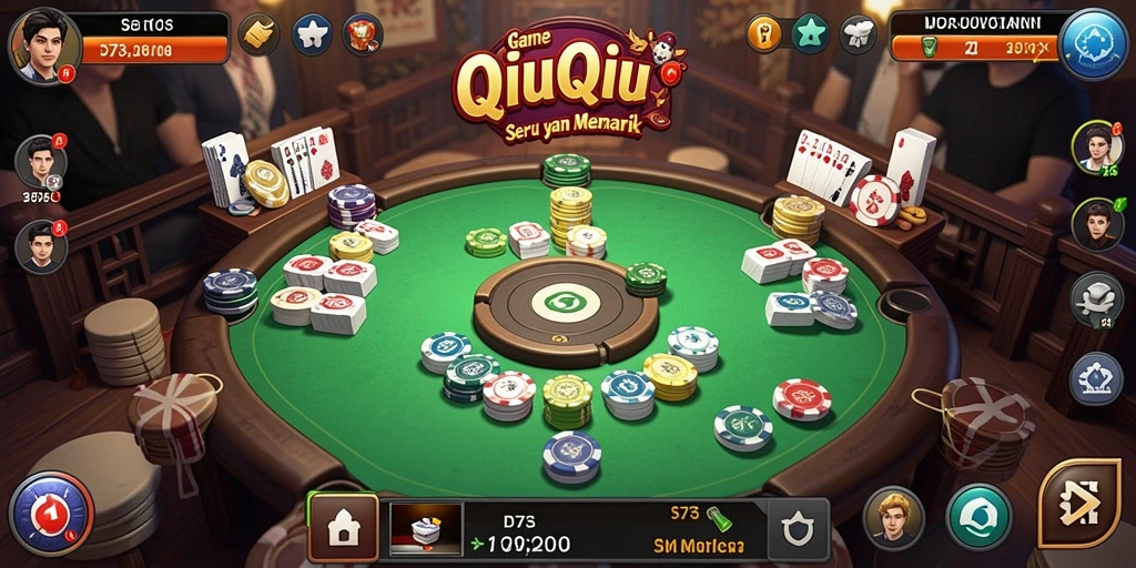 Tampilan gameplay seru QiuQiu di D73.
