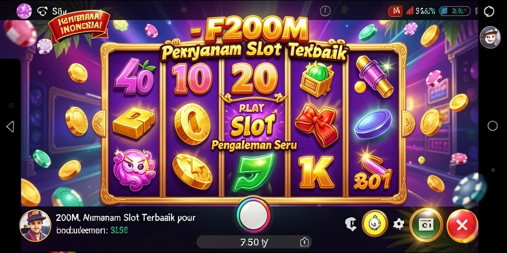 Tampilan gameplay F200M yang seru dan menarik.