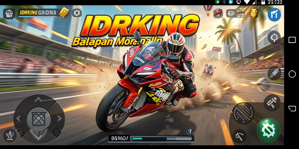 Tampilan gameplay seru dan mendebarkan dari IDRKING.
