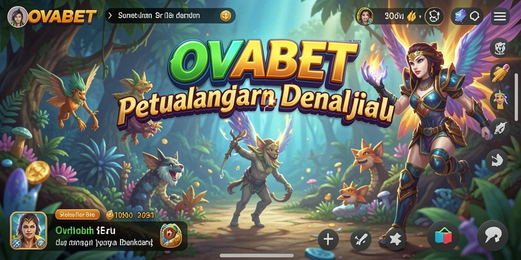 Tampilan gameplay OVABET yang menegangkan dan memukau