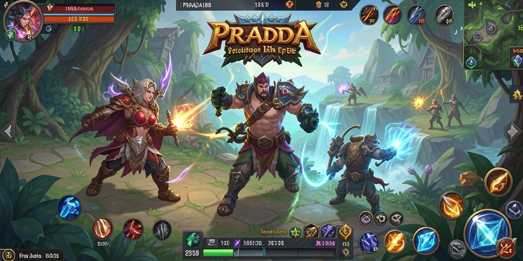 Tangkapan layar gameplay PRADA188 menunjukkan aksi mendebarkan dalam pertempuran ARPG.