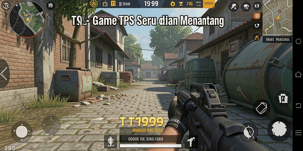 Screenshot utama T9999 menampilkan pertempuran mendebarkan dalam gameplay TPS.