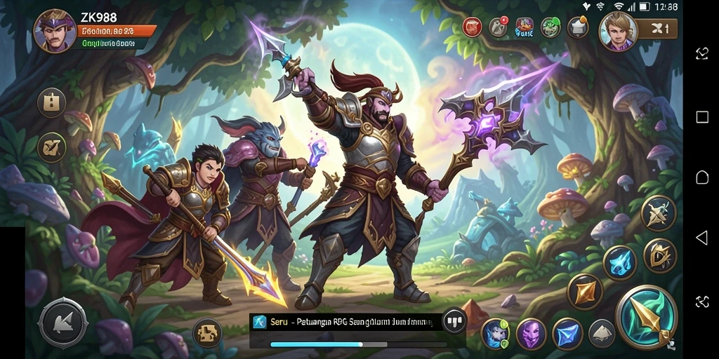 Gameplay seru ZK988 dalam dunia RPG yang menawan.