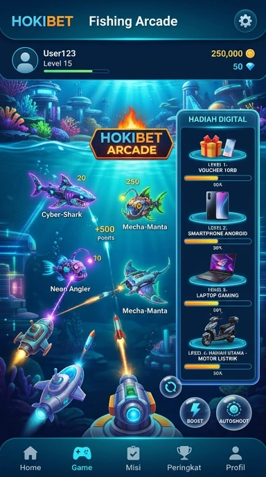 Screenshot daftar aplikasi populer di hokibet.
